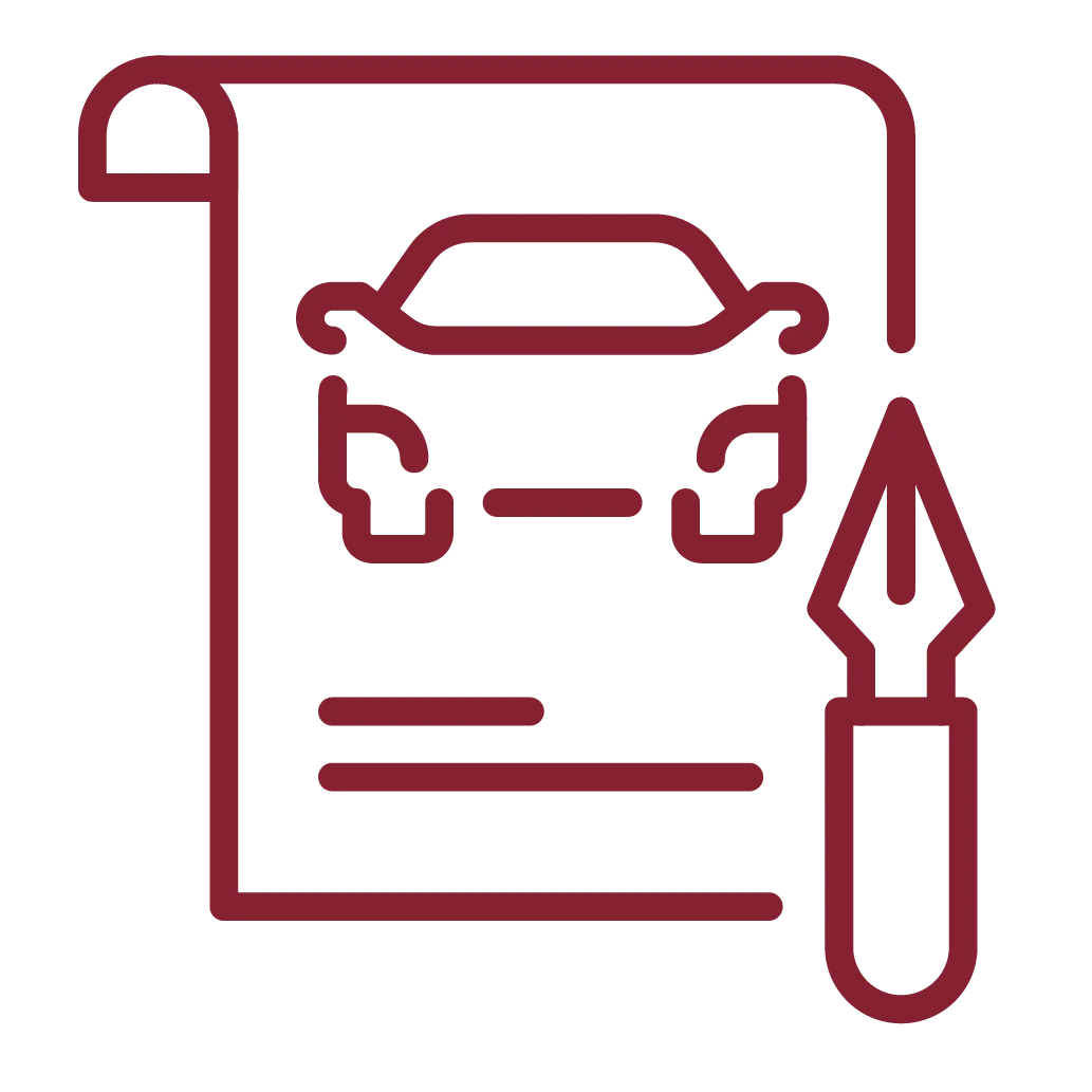 A representation of auto leasing agreements used by our Vehicle Solutions department. 