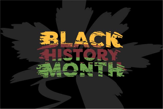 Black History Month with Educators Credit Union's mark behind it