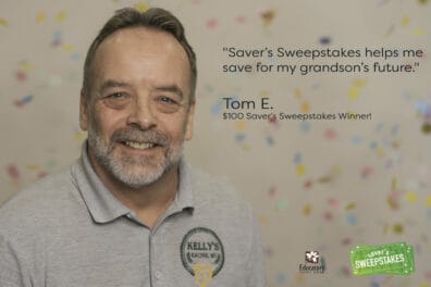 Tom Saver's Sweepstakes Winner