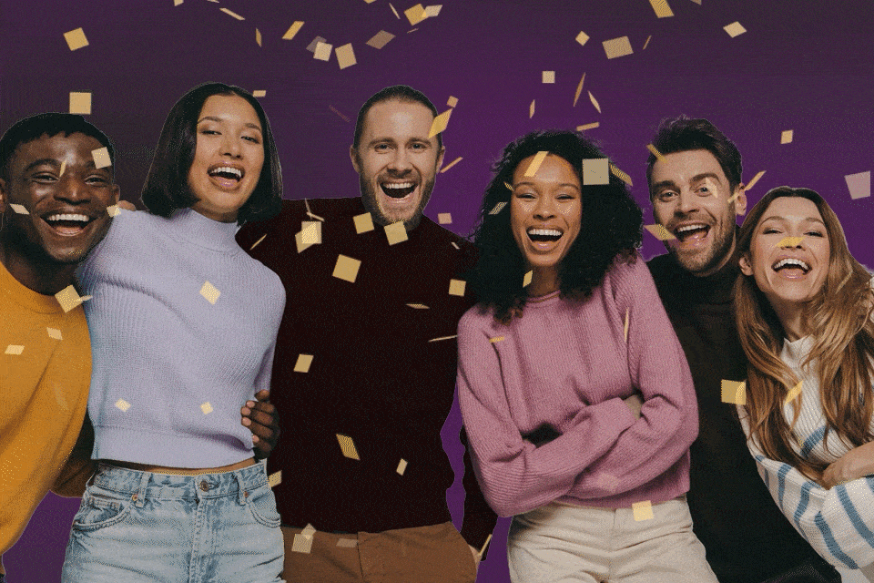 Happiness celebrating reward program