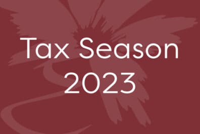 Tax Season 2023 with Educators mark behind it