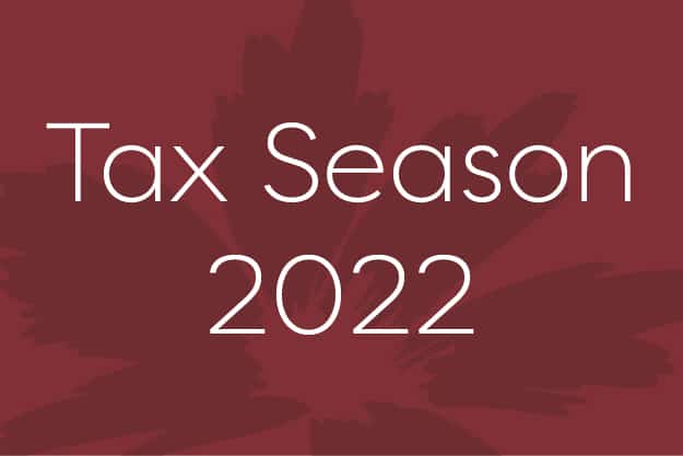 Tax Season 2022 with Educators mark behind it