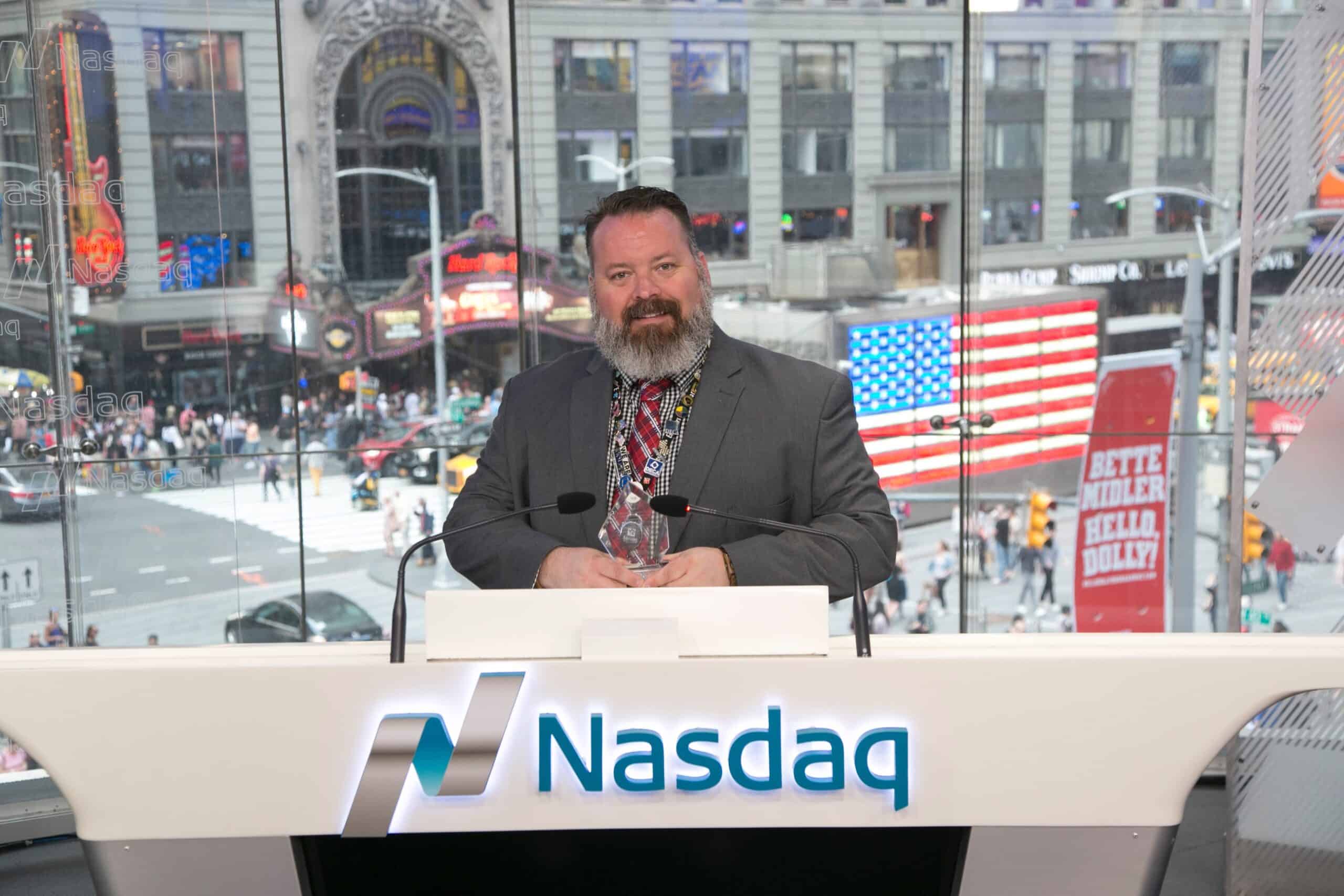 Photo of Victor Fraser at NASDAQ in NYC