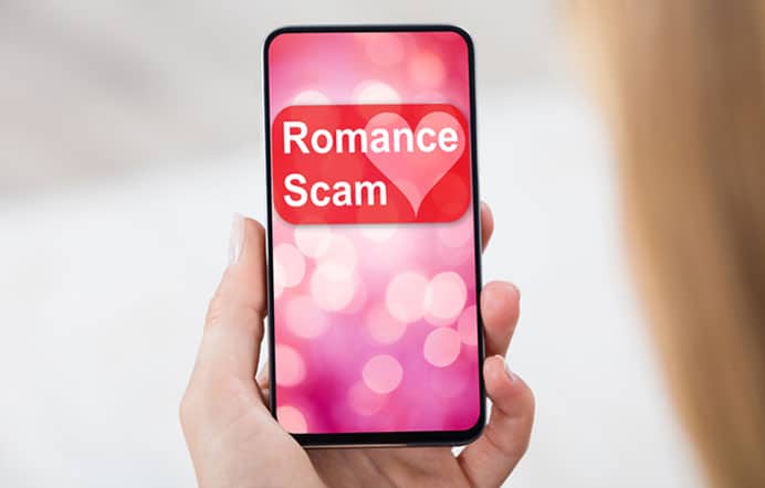 romance scam on phone